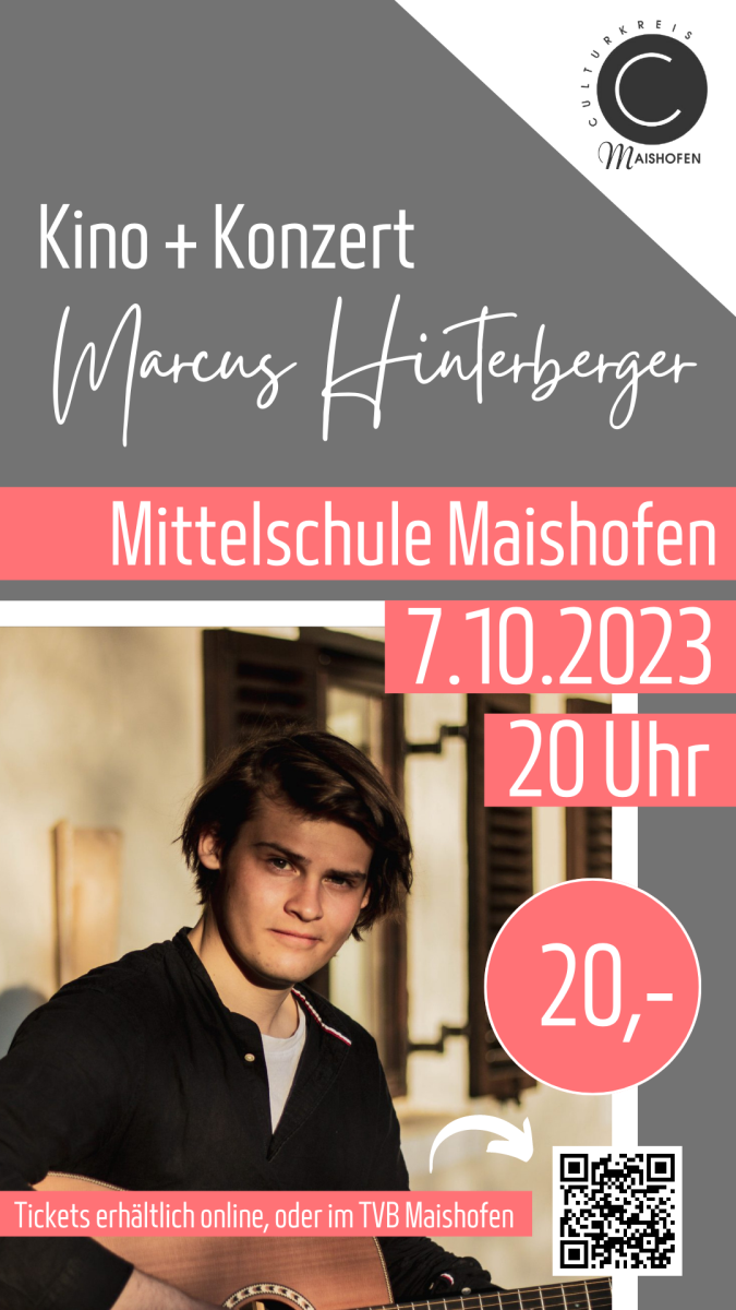 Kino + Konzert mit Marcus Hinterberger und Band