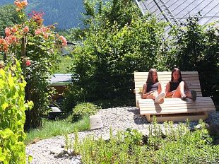 Holzdoppelliege Teich m M