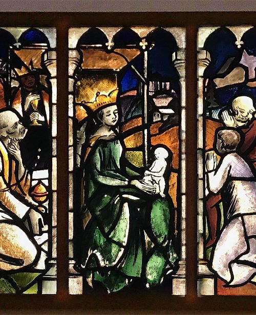Glasfenster in der Kirche Maishofen von Anton Faistauer