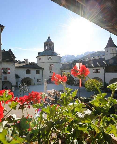 Innenhof der Burg Hohenwerfen