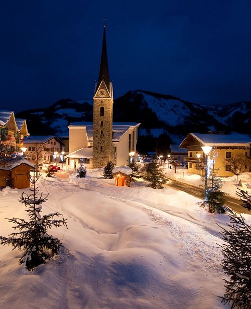 Winter Nacht Maishofen