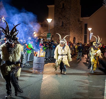 Traditioneller Perchtenlauf